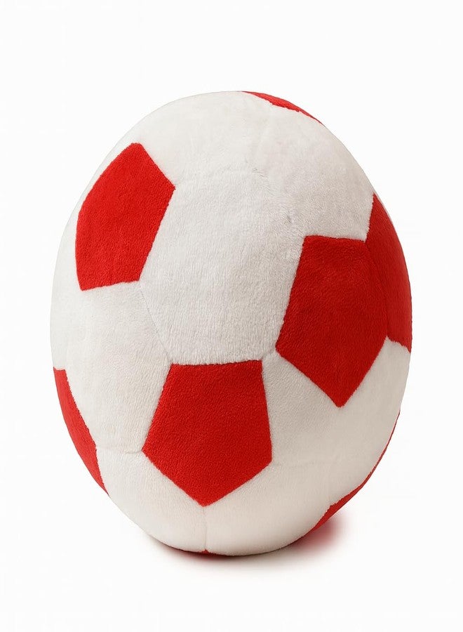 DTR Creation Red & White Soft Ball for Babies | Plush Fabric Baby Toy | Lightweight Indoor Play Toy for Kids | Safe Soft Ball for Toddlers | Ideal Gift for Baby Playtime - Image 5